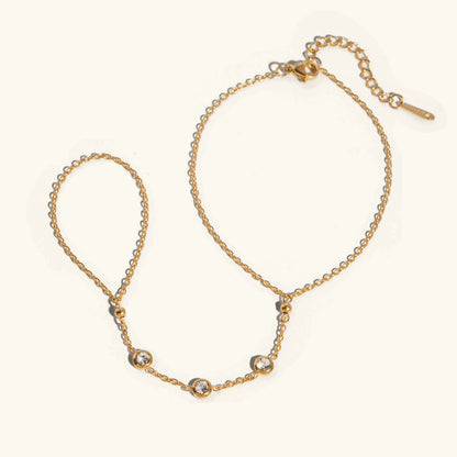 [Gaonasi]Leona Diamond Hand Chain