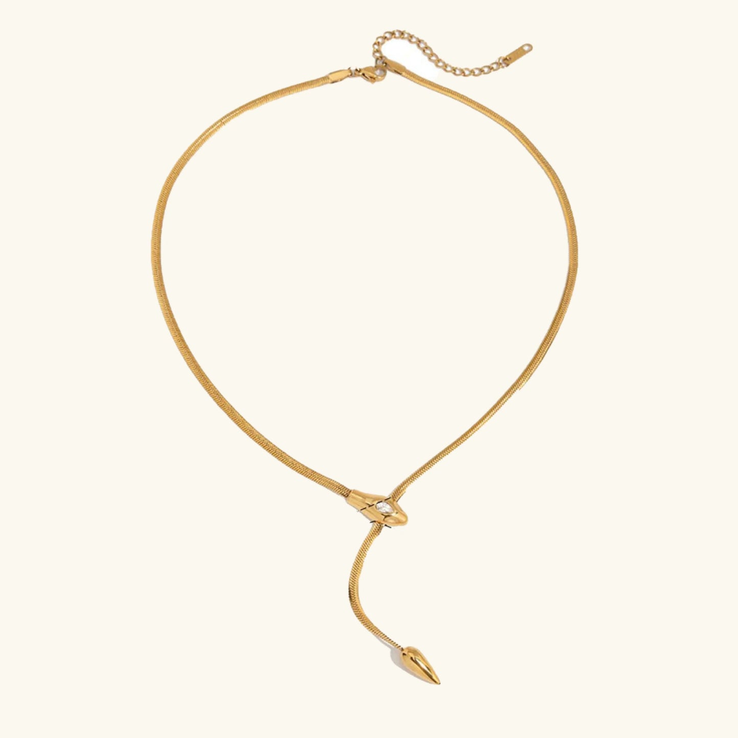 [Gaonasi]Zarelle Gold Serpentine Pendant