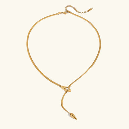 [Gaonasi]Zarelle Gold Serpentine Pendant