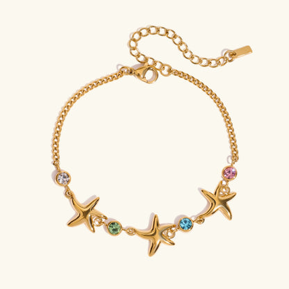 [Gaonasi]Kristine Golden Starfish Bracelet