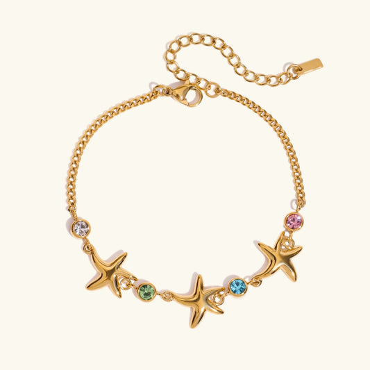 [Gaonasi]Kristine Golden Starfish Bracelet