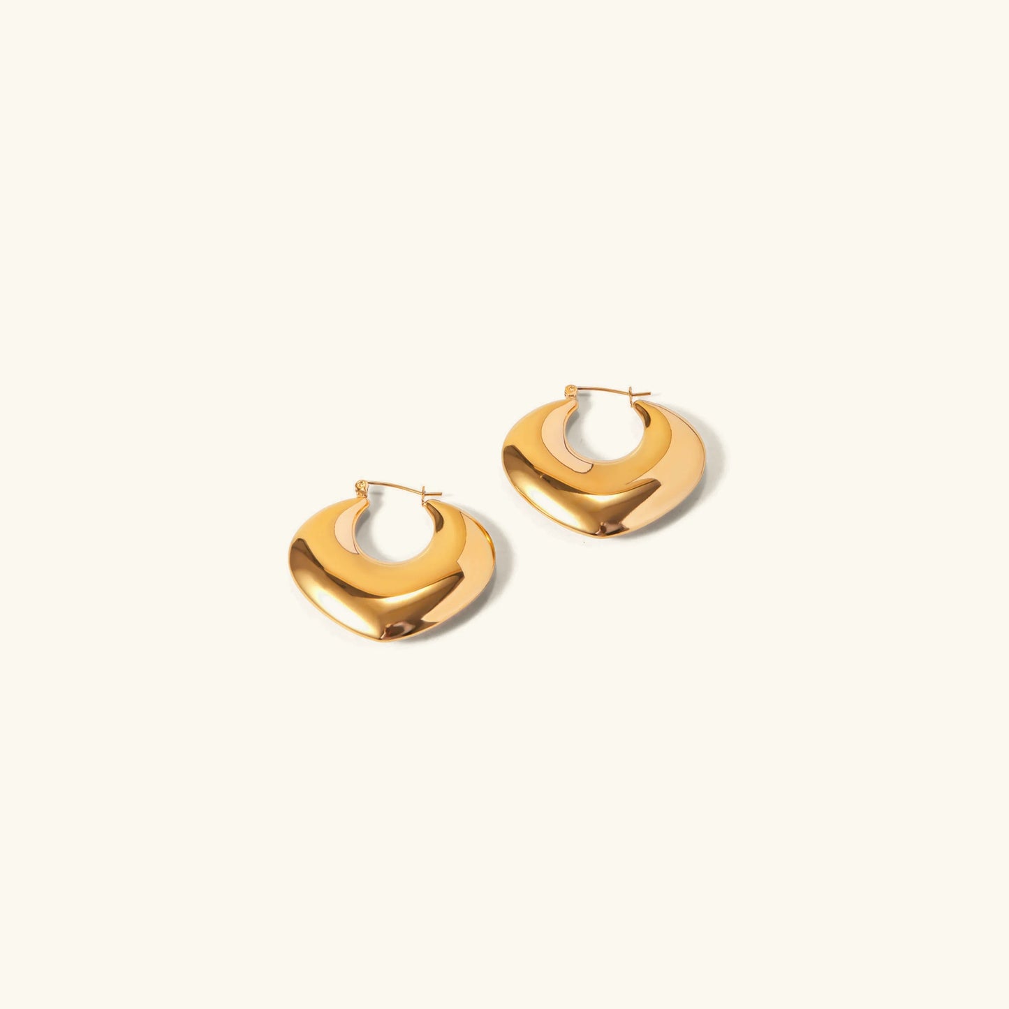 [Gaonasi]Fawn Gold Hoops