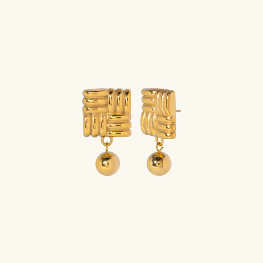 [Gaonasi]Alba Gold Earrings