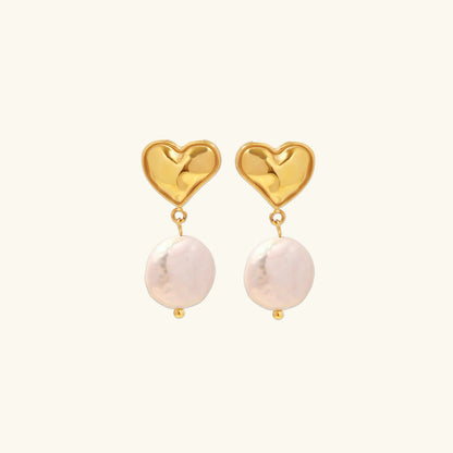 [Gaonasi]Blanche Freshwater Pearl Earrings