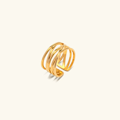 [Gaonasi]River Gold Ring