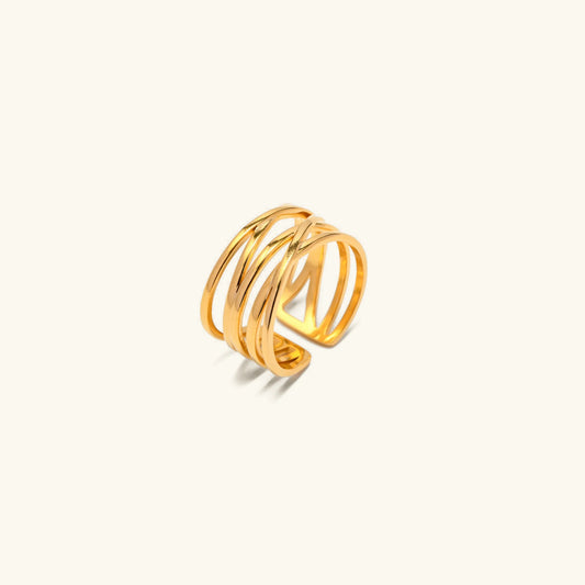 [Gaonasi]River Gold Ring