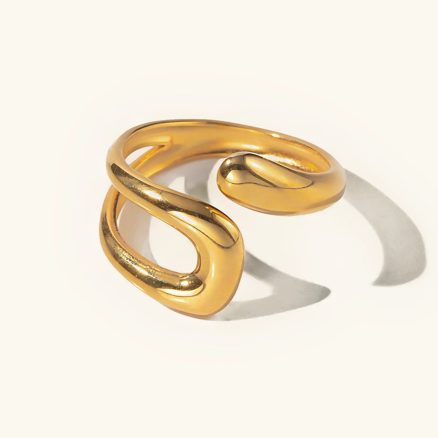 [Gaonasi]Bernice Open Ended Gold Ring