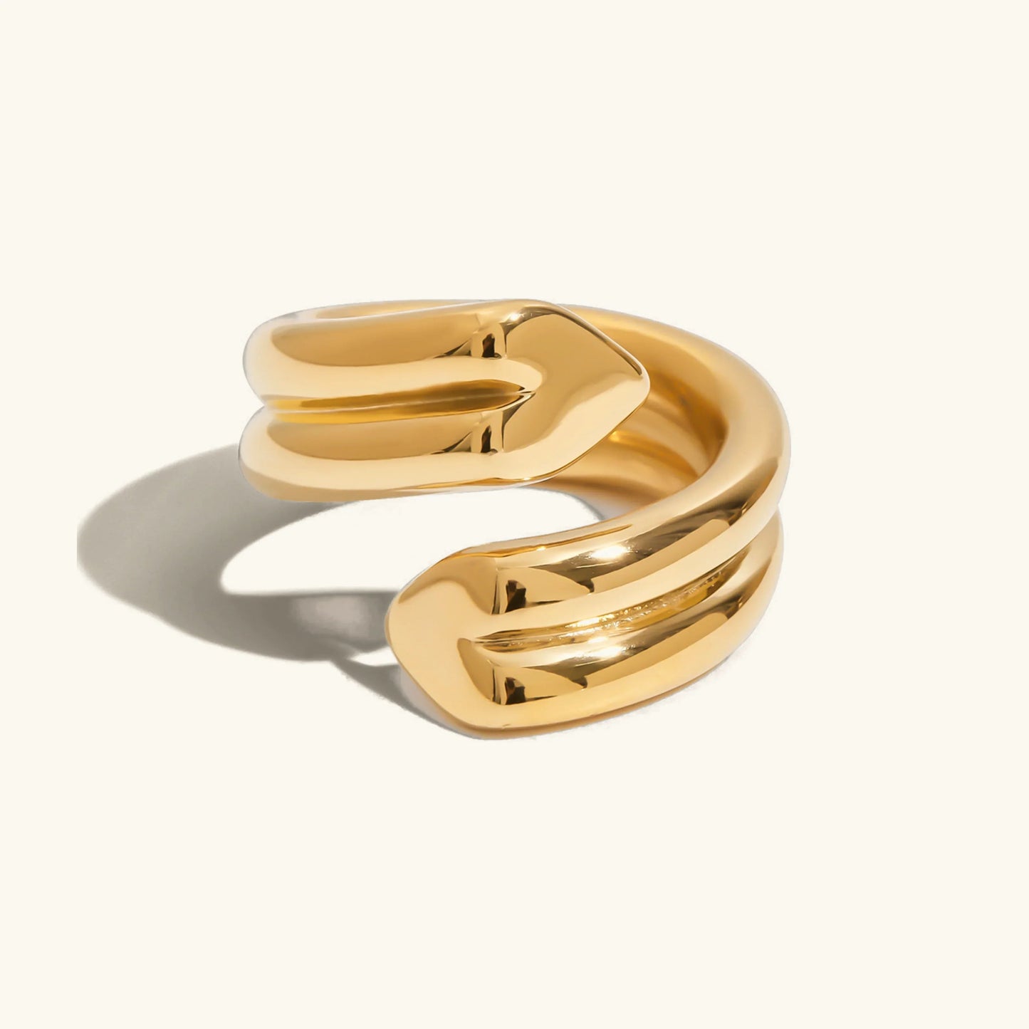 [Gaonasi]Tara Heart Twist Gold Ring