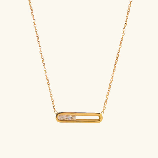 [Gaonasi]Abby Sculpted Gold Pendant
