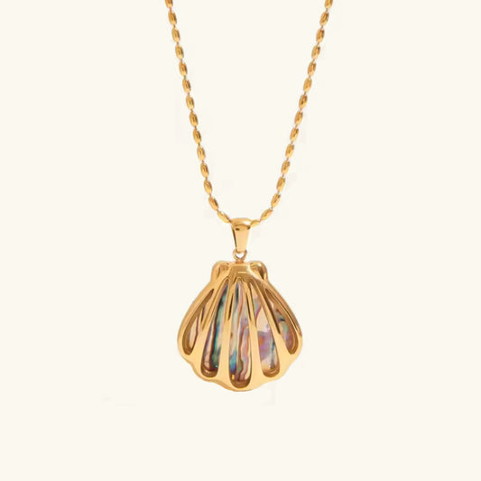 [Gaonasi]Nixie Gold Seashell Pendant