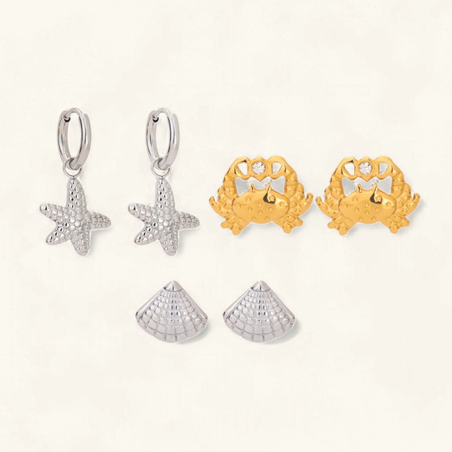 [Gaonasi]Cheyenne Seaside Essential Earrings Bundle