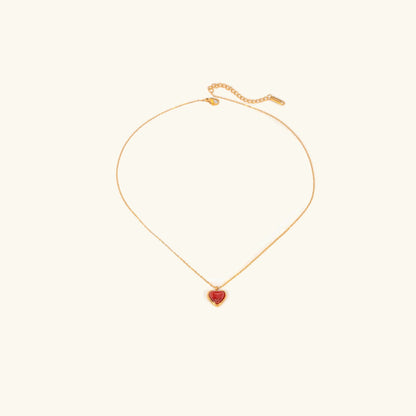 [Gaonasi]Cecily Gold Heart Necklace