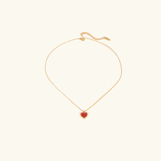 [Gaonasi]Cecily Gold Heart Necklace