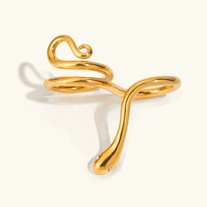[Gaonasi]Gemmie Golden Snake Ring