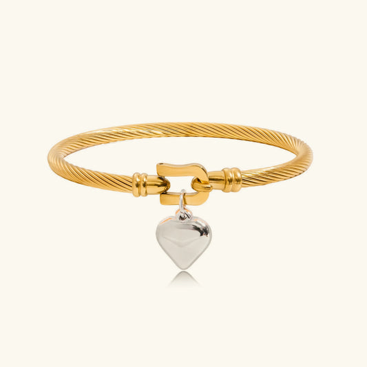 [Gaonasi]Solenne Twisted Band Gold Bracelet