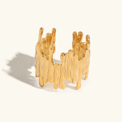 [Gaonasi]Zoella Abstract Gold Ring