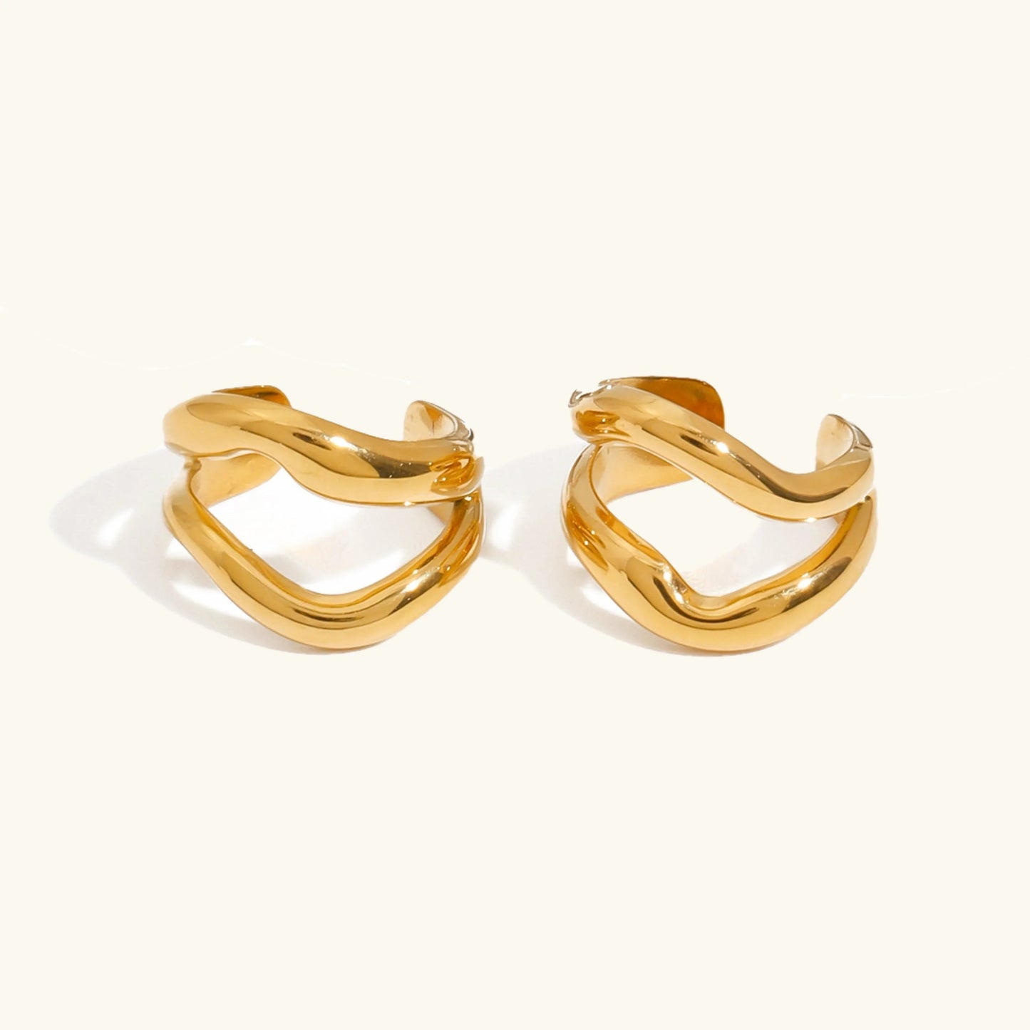 [Gaonasi]Rosiel Gold Ear Cuff Earrings