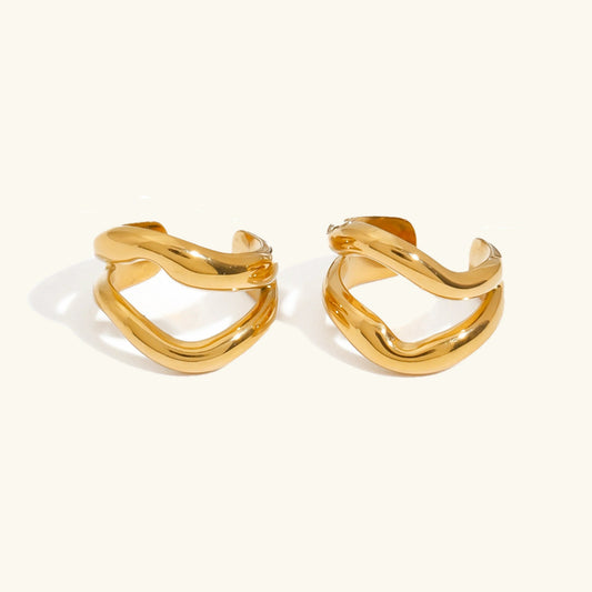 [Gaonasi]Rosiel Gold Ear Cuff Earrings