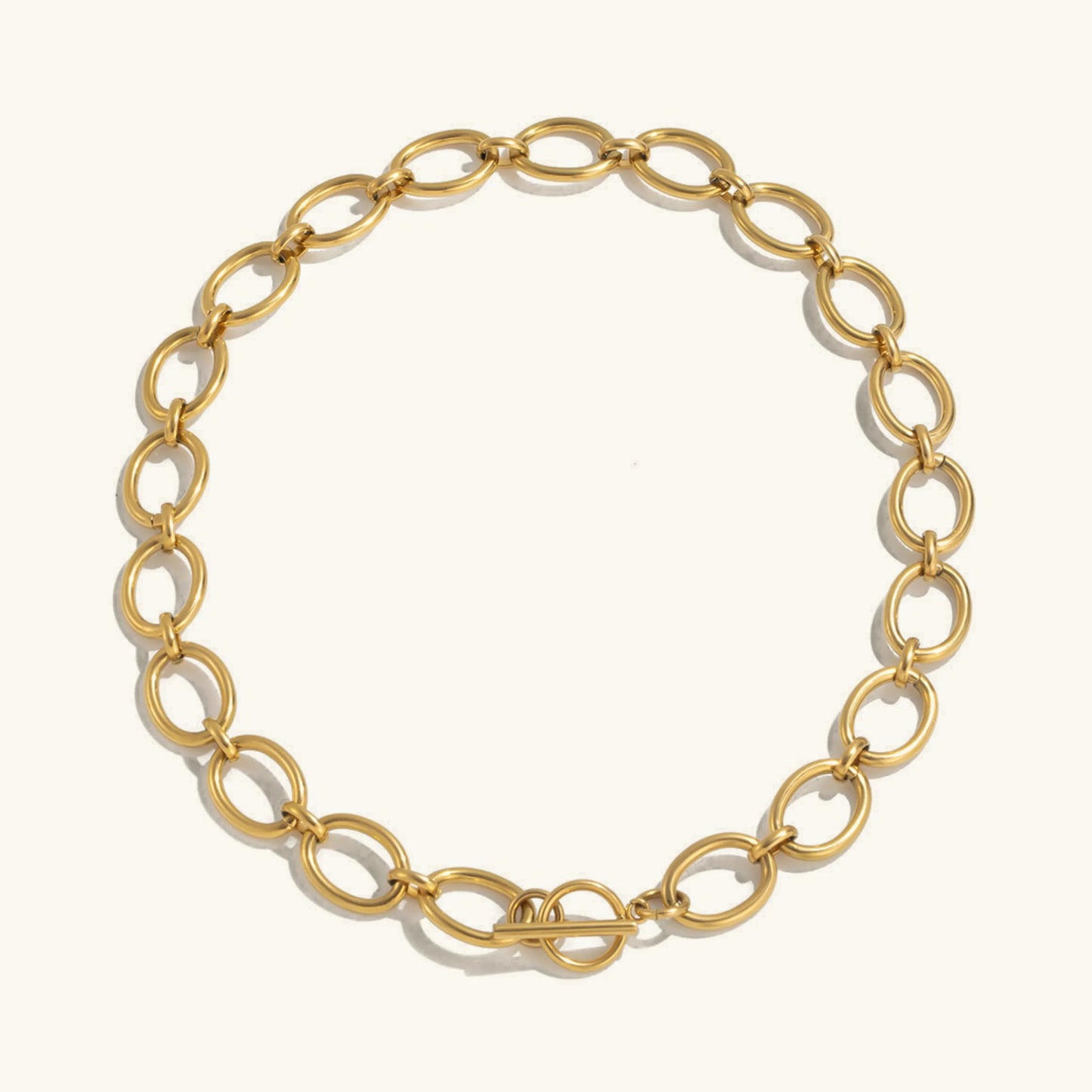 [Gaonasi]Cielle Chunky Gold Chain Necklace