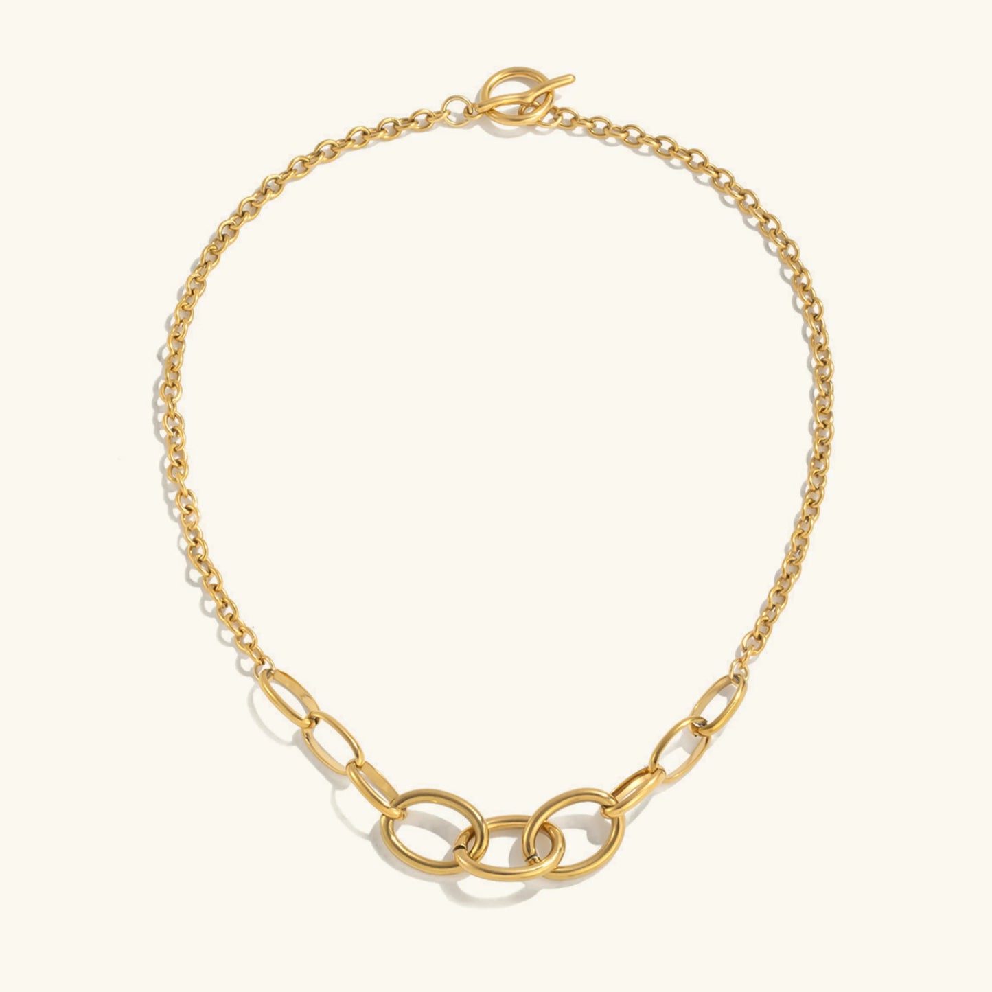 [Gaonasi]Renelle Gold Chain Necklace