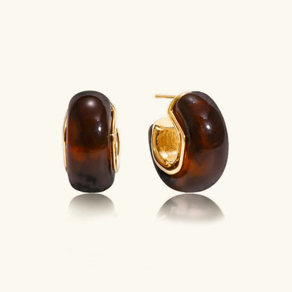 [Gaonasi]Lexi Chunky Enamel Hoops