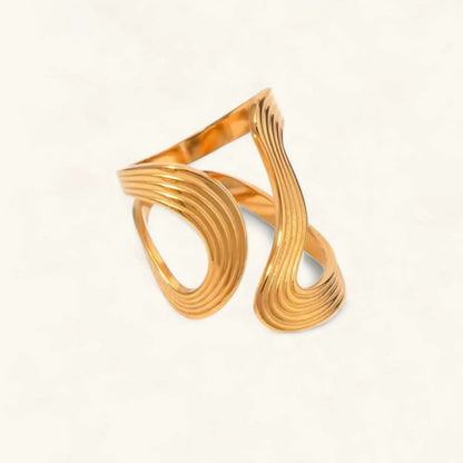 [Gaonasi]Vivi Twisted Band Gold Ring