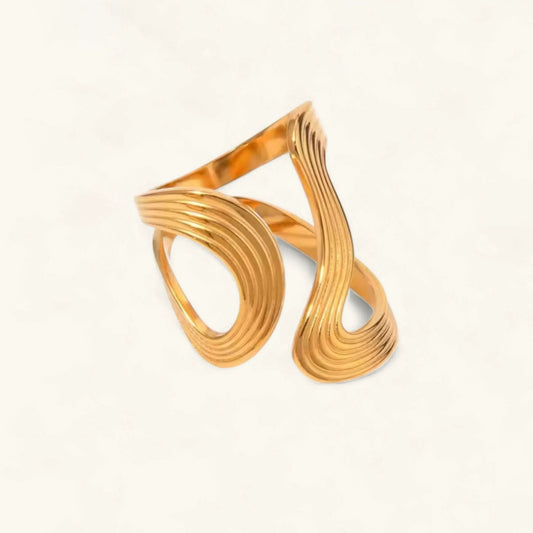 [Gaonasi]Vivi Twisted Band Gold Ring