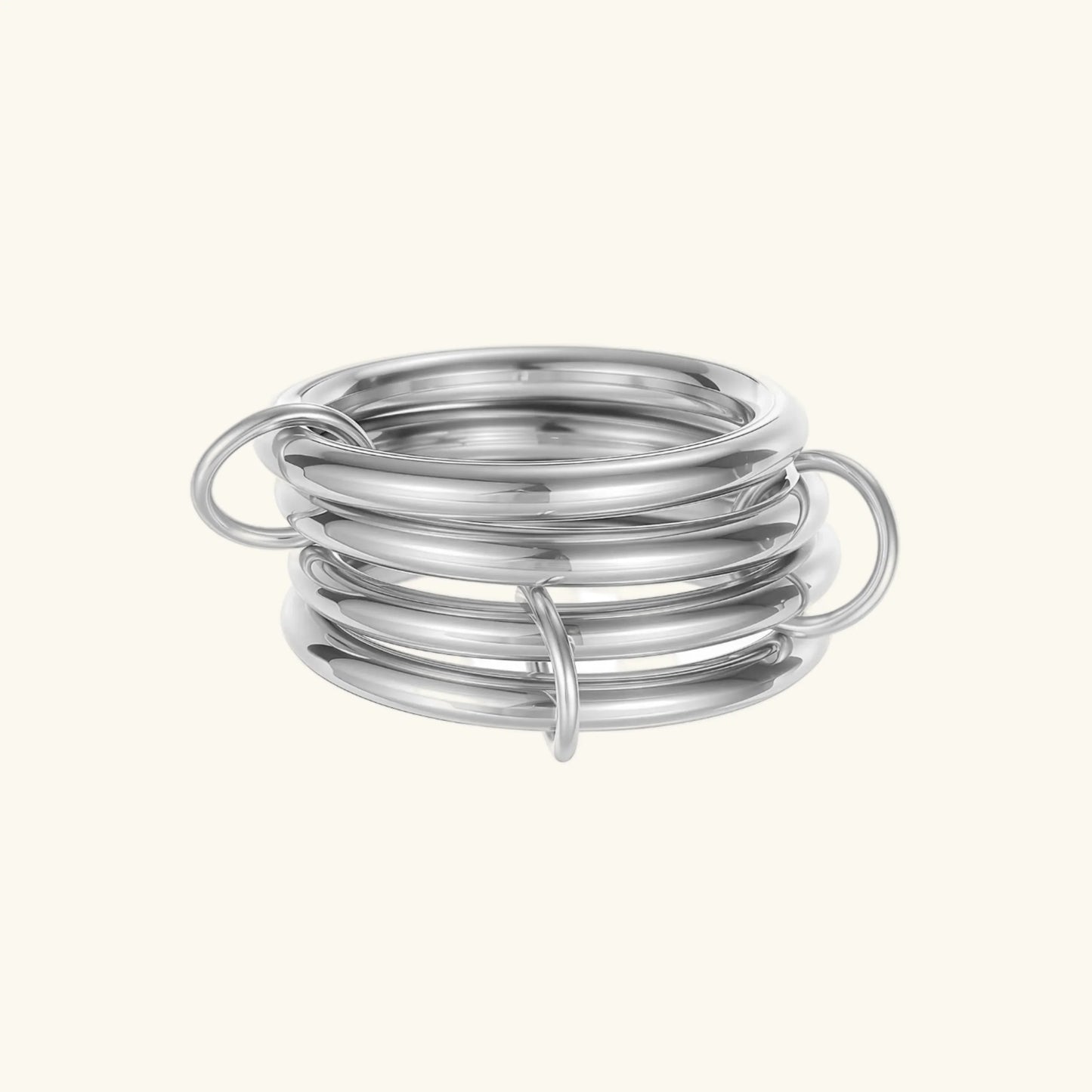[Gaonasi]Alexandria Two-Tone Stacked Ring