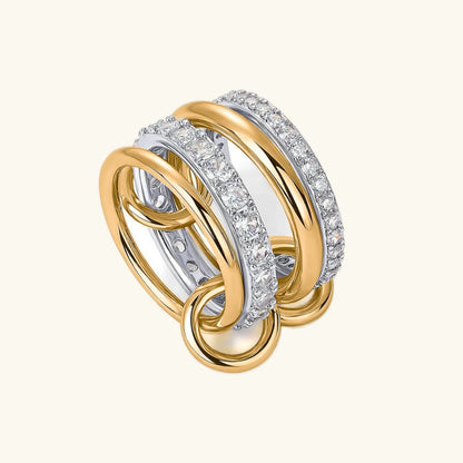 [Gaonasi]Juno Stacked Diamond Ring