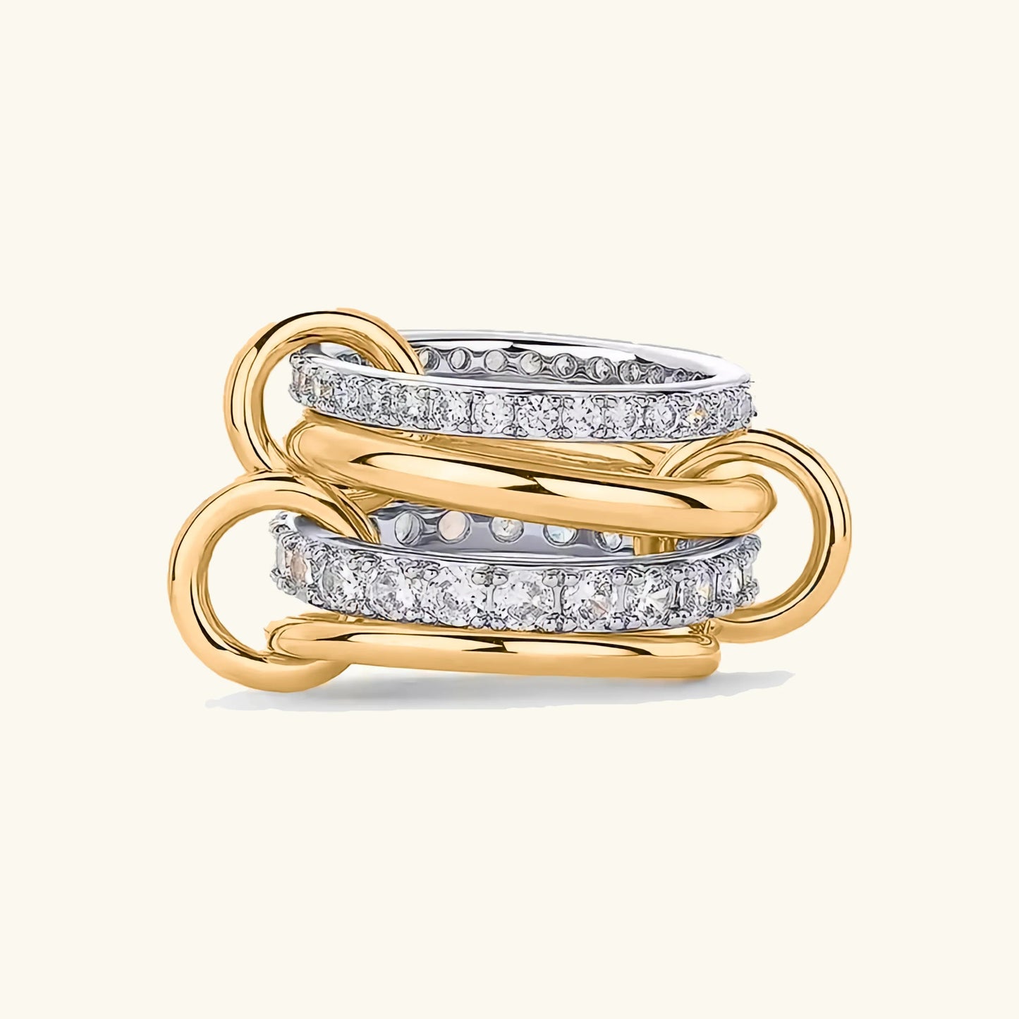 [Gaonasi]Juno Stacked Diamond Ring