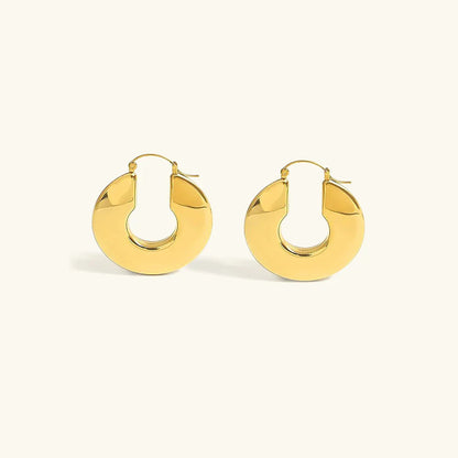[Gaonasi]Kayleigh Chunky Hoop Earrings