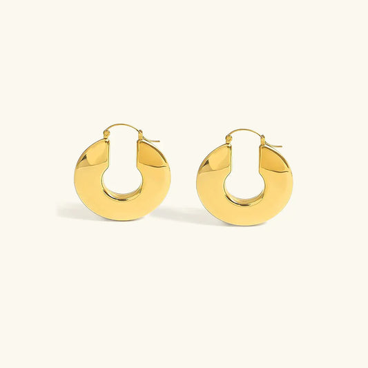 [Gaonasi]Kayleigh Chunky Hoop Earrings