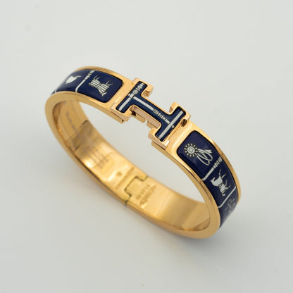 [Gaonasi]H BRACELET BLUE CERAMIC