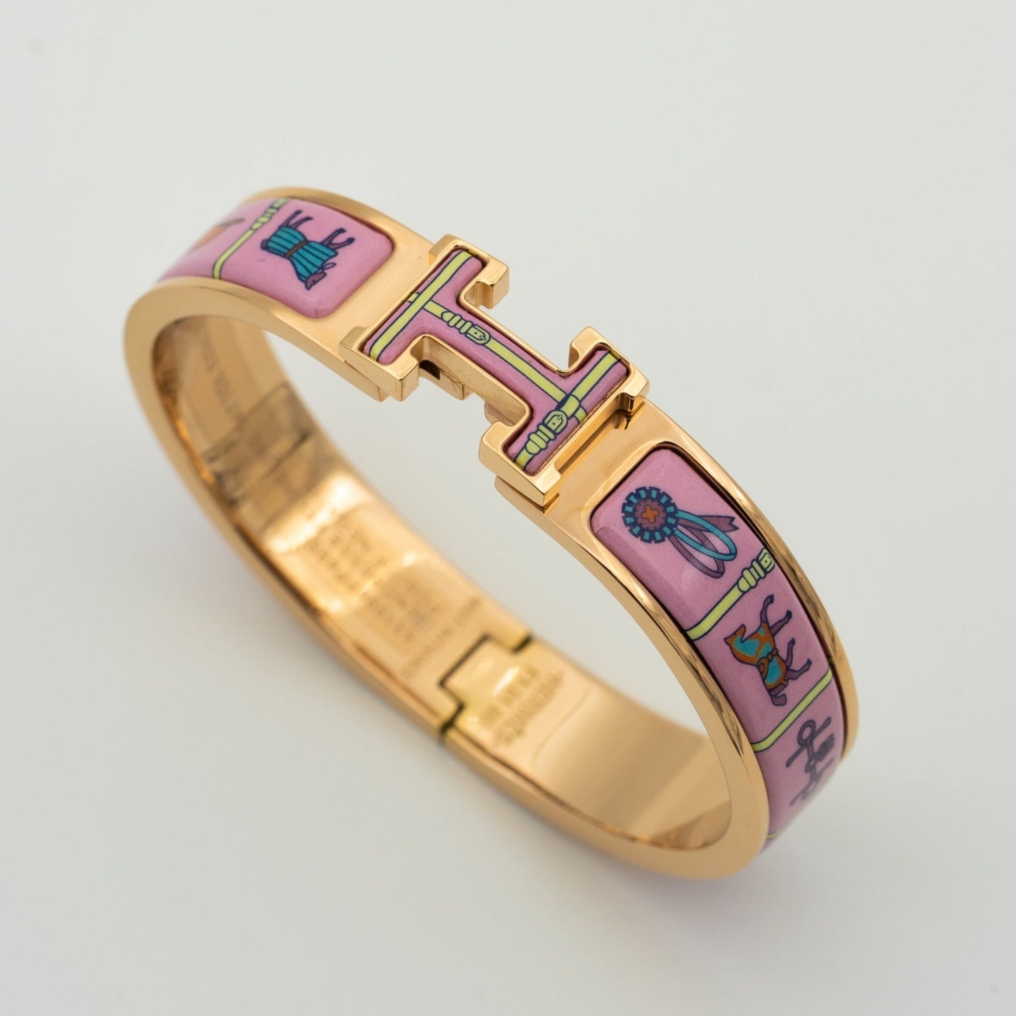 [Gaonasi]H PINK GOLD BRACELET PINK CERAMIC