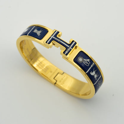 [Gaonasi]H BRACELET BLUE CERAMIC