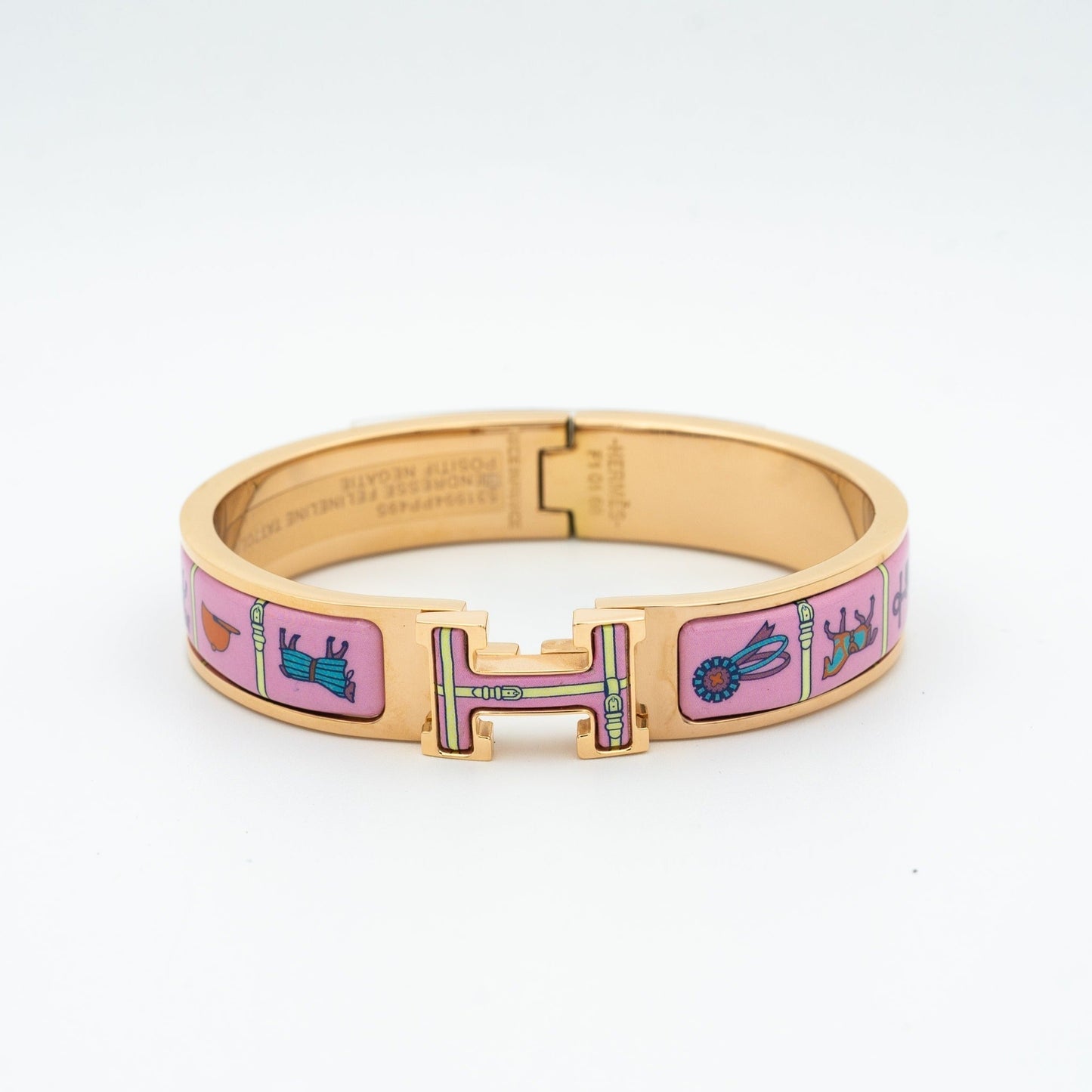 [Gaonasi]H PINK GOLD BRACELET PINK CERAMIC
