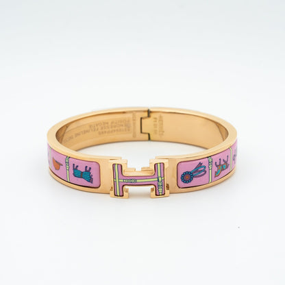 [Gaonasi]H PINK GOLD BRACELET PINK CERAMIC