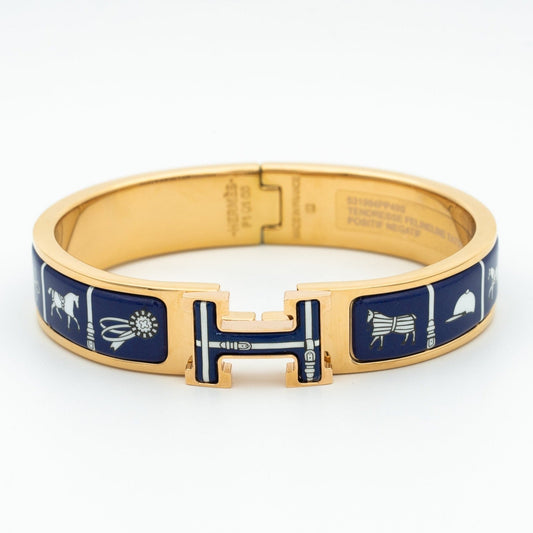[Gaonasi]H BRACELET BLUE CERAMIC