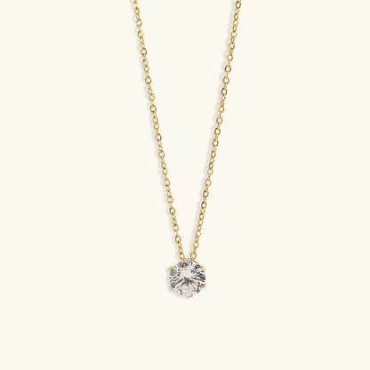 [Gaonasi]Kyla Solitaire Gold Necklace