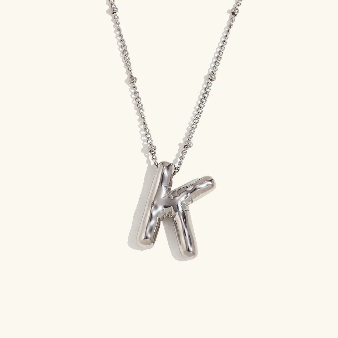 [Gaonasi]Balloon Gold Initial Necklace