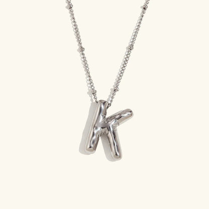 [Gaonasi]Balloon Gold Initial Necklace