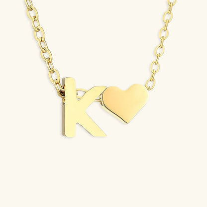 [Gaonasi]Ria Initial Letter Gold Necklace
