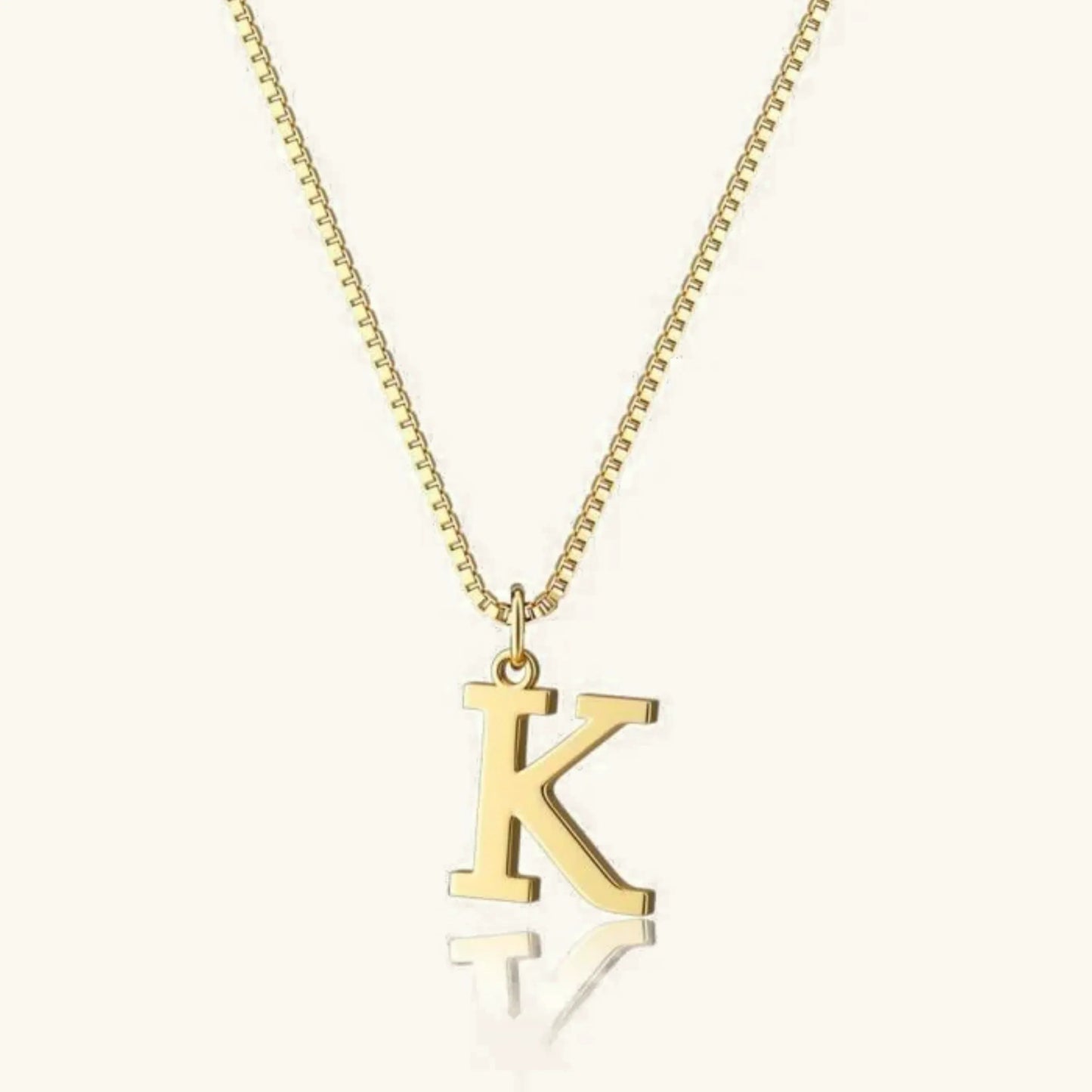 [Gaonasi]Therese Letter Initial Gold Necklace
