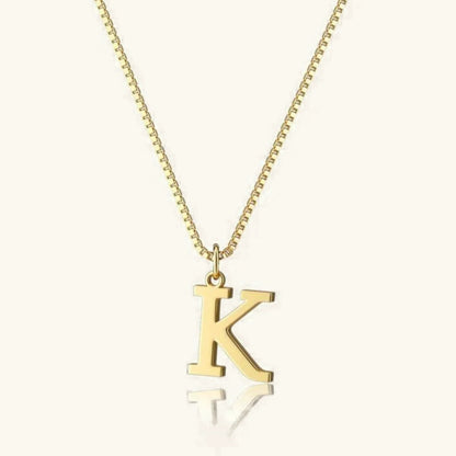[Gaonasi]Therese Letter Initial Gold Necklace