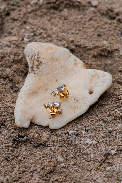 [Gaonasi]Lira Gold Earrings