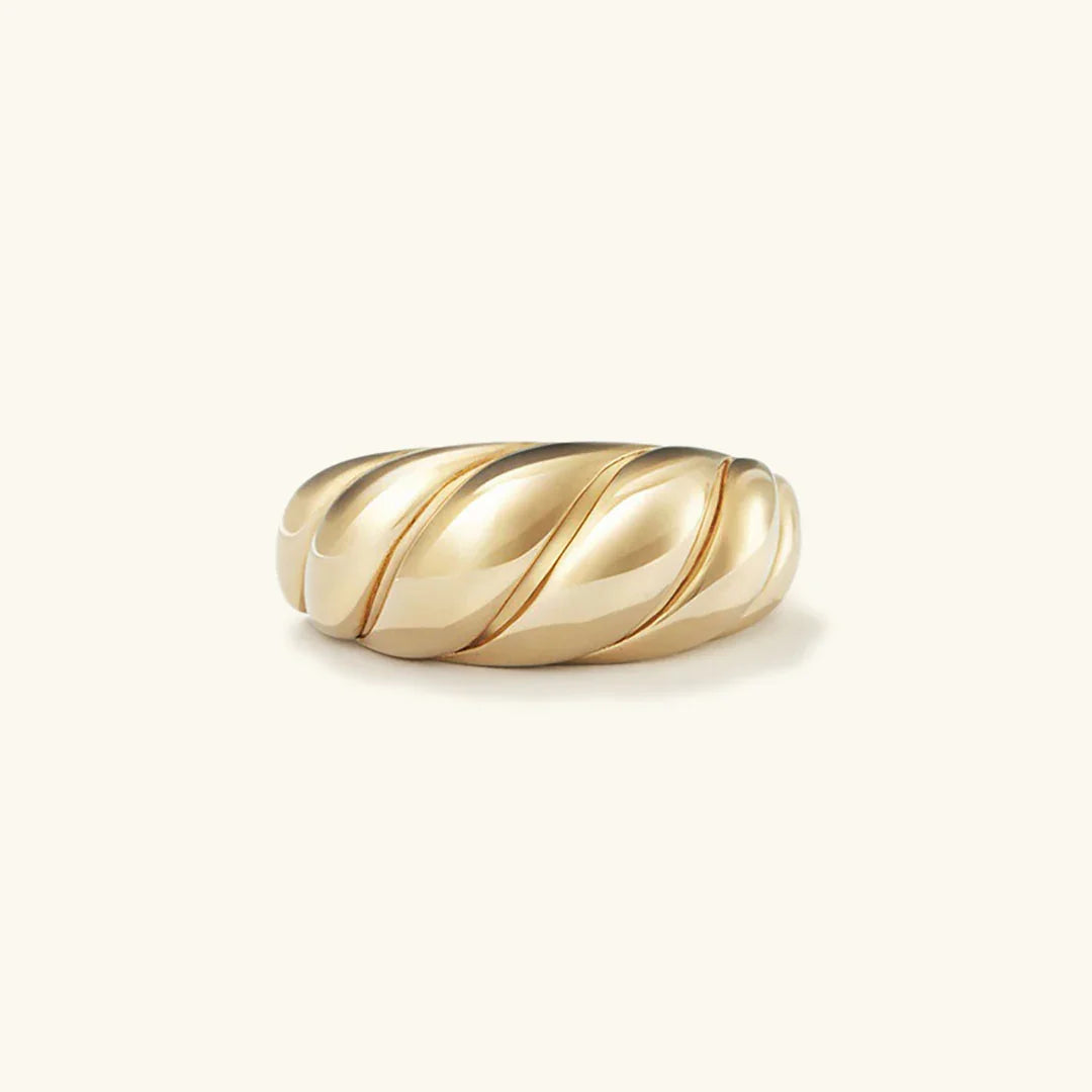 [Gaonasi]Lorelei Gold Croissant Ring