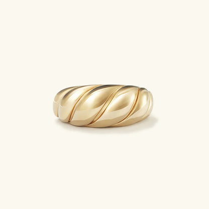 [Gaonasi]Lorelei Gold Croissant Ring
