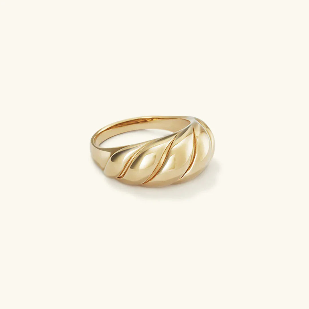 [Gaonasi]Lorelei Gold Croissant Ring
