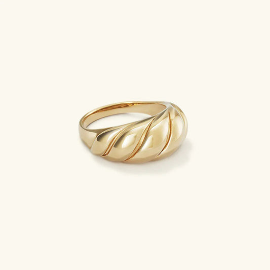 [Gaonasi]Lorelei Gold Croissant Ring