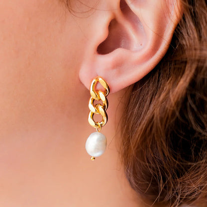 [Gaonasi]Lumina Pearl Earrings